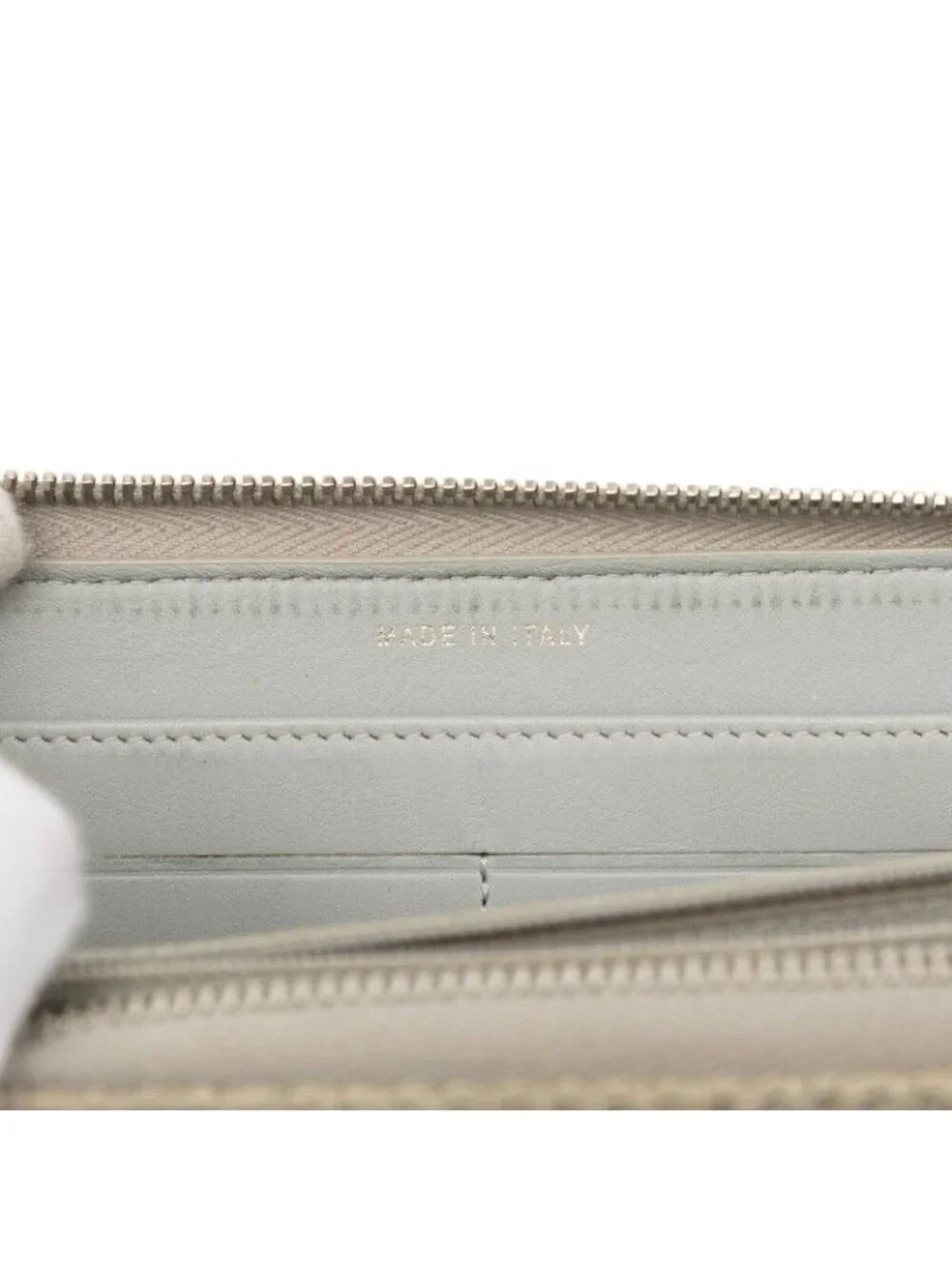Chanel Deauville Line Zip Around Wallet Gray Tweed